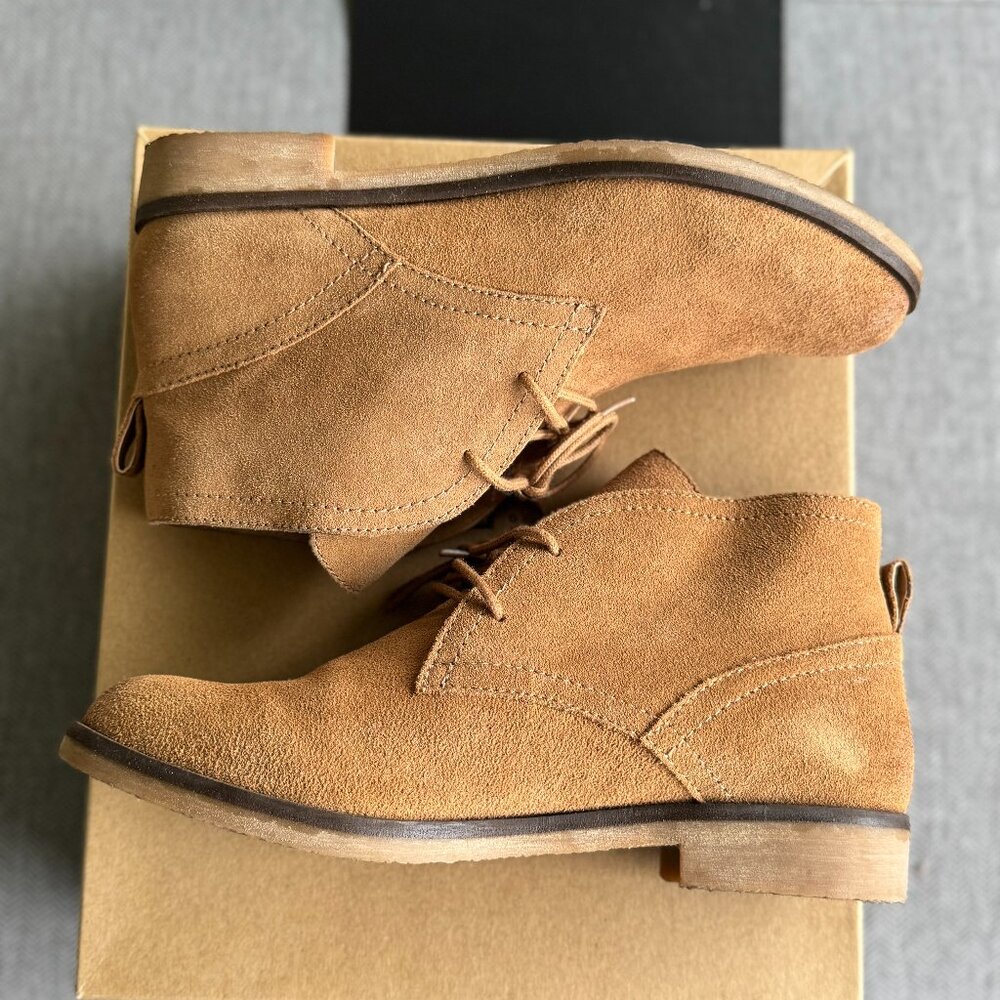 Lucky Brand Brown Suede Garboh Ankle Boots Sz:8